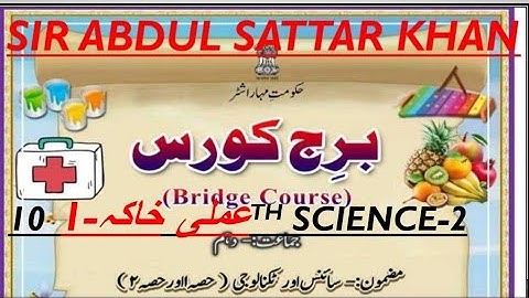 10th Science 2 Bridge Course Day Urdu Medium Question Answer