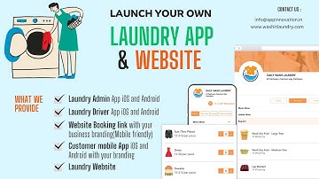 Complete Laundry Pickup and Drop Off App Solution at Affordable Price (Customer Web Booking demo)