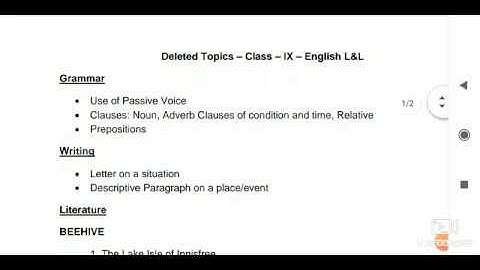 Information about reduced syllabus, deleted chapters | CBSE | Class 9 & 10 | Part 1