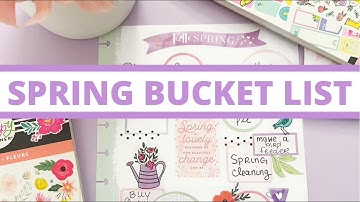 SPRING BUCKET LIST 2021