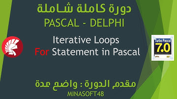 028     PASCAL AND DELPHI TUTORIAL   Iterative Loops For Statement in Pascal