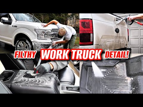 DEEP CLEANING A Nasty Muddy Truck 