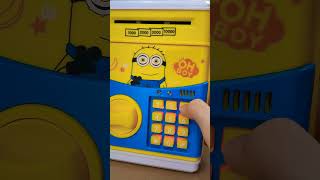 minion piggy bank safe🏧🏧🏦#shorts#shortsvideo #piggybank#toys#forkids