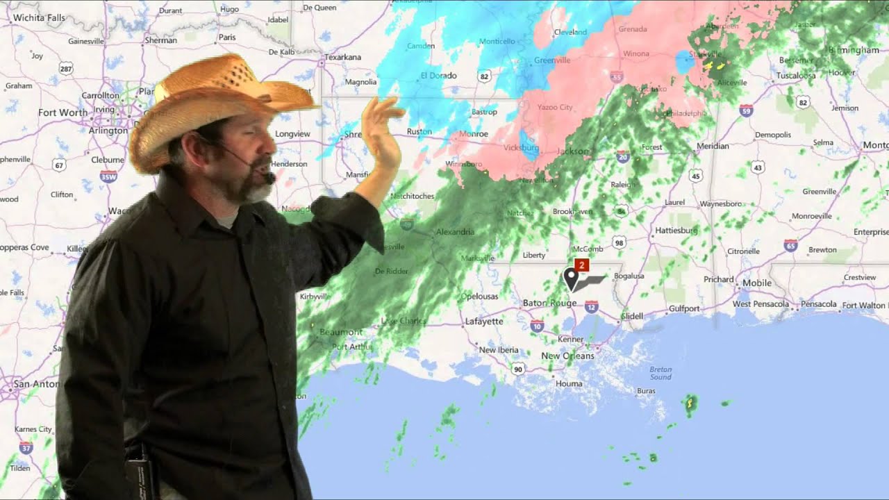 Louisiana Weather Threat Alert Live Radar March 5th 2015 - YouTube