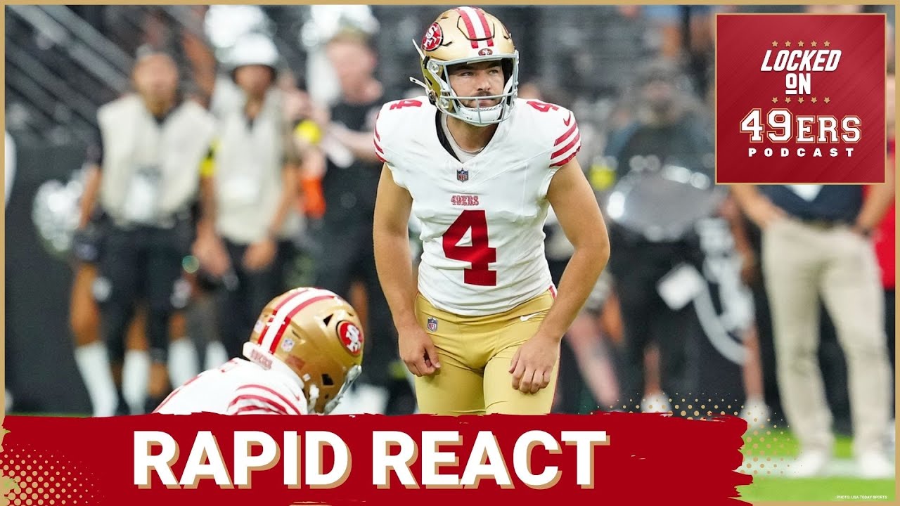 RAPID REACT: Jake Moody Hits Game-Winner, Brock Purdy Sharp for 49ers vs  Raiders
