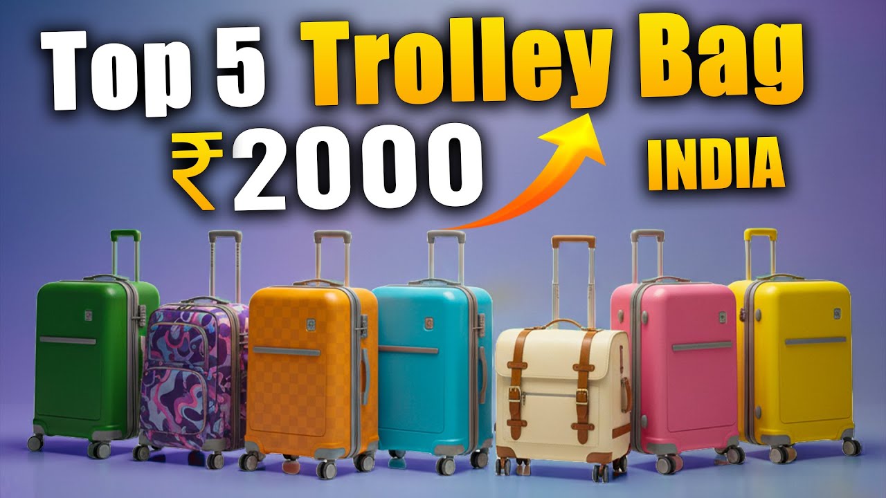 Top 5 Trolley Bags in India You Should Buy in 2025 👉best trolly bag under 2000 in india🔥🔥