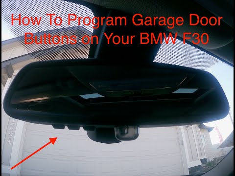 How To Program Garage Door Buttons For Your BMW F30