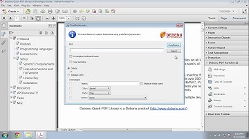 Find and replace text in PDF bookmark names