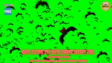 Bats Flying🦇VFX Sound Effect🔊No Copyright Strike✔️100% Free to Download & Use for Content Creators👍