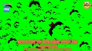 Bats Flying🦇VFX Sound Effect🔊No Copyright Strike✔️100% Free to Download & Use for Content Creators👍