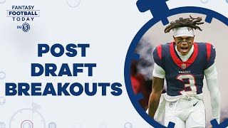 5 Breakout Players For 2024! Post-Draft Analysis & Predictions! (Fantasy Football Today in 5)