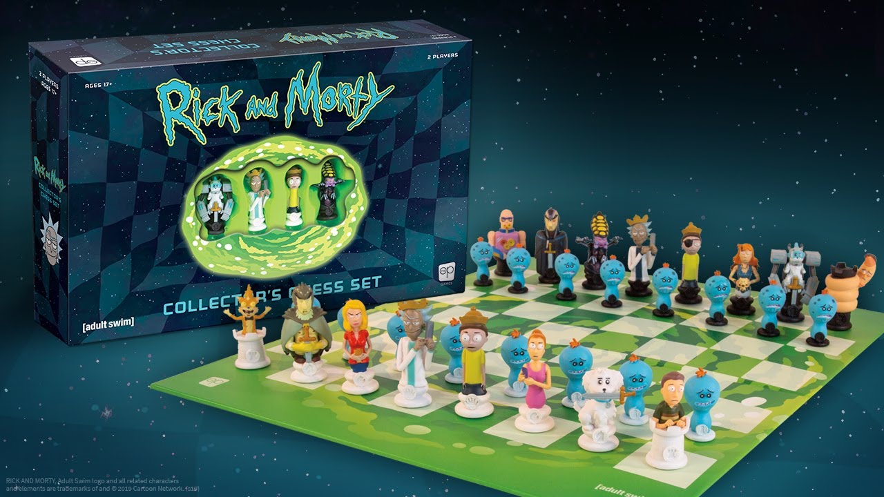 Rick and Morty Chess Set, The Op Board Game Showcase