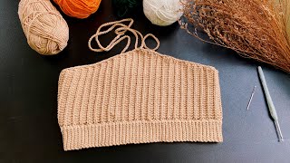 Móc áo yếm croptop đơn giản | Crochet croptop 🧶