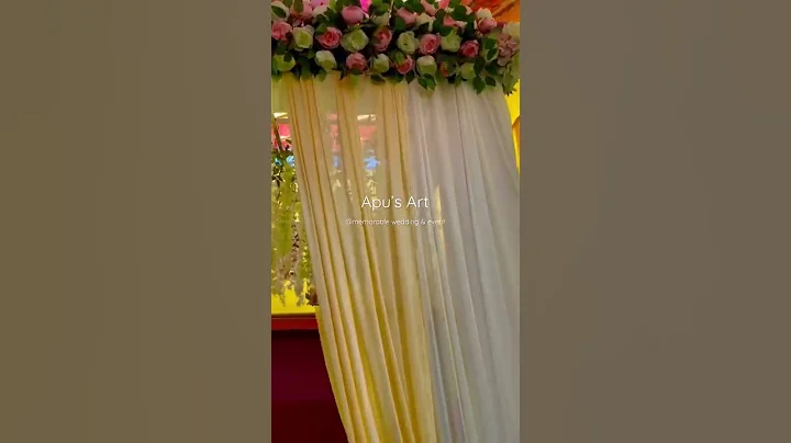 DIY Wedding mandap decor || Wedding  decoration | #shorts #short #shortvideo #wedding#decor #reels