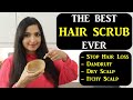 Natural SCALP SCRUB - Stop Hair Loss, Remove Product Buildup, Dandruff For Healthy Hair Growth