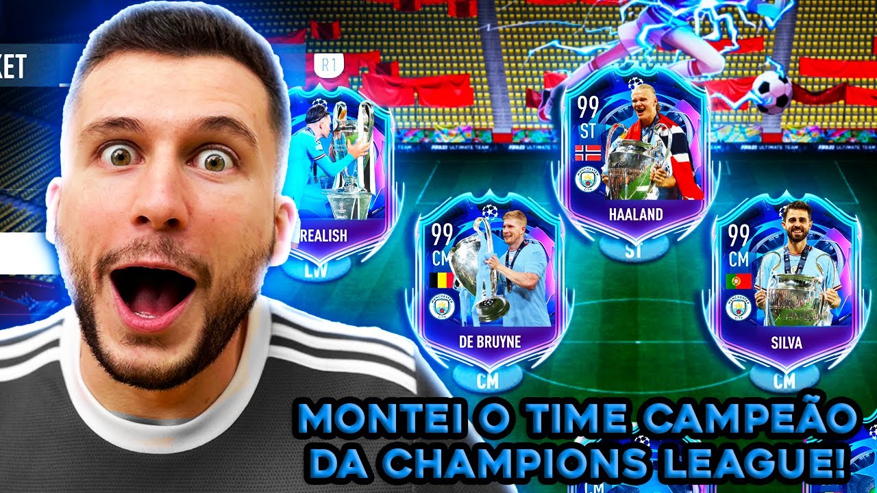 MONTEI O CITY CAMPEÃO DA CHAMPIONS LEAGUE E JOGUEI A WL!!! FIFA 23 - UT