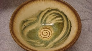 5 Small Pottery Bowls - 5 Simple Slip Design Decorations Using Finger & Brush