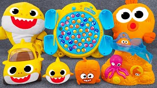 Download lagu BABY SHARK Collection✨Satisfying Unboxing Baby Shark Fishing Game Playset ASMR