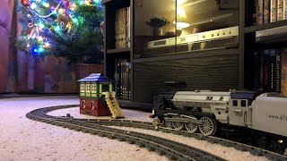 LEGO Trains round the Christmas Tree