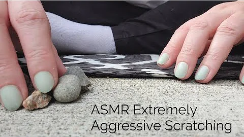 ASMR Extremely Aggressive Cement/Carpet And Rock Scratching Outside-No Talking(Lo-fi)
