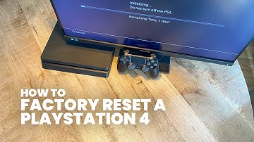 How to Factory Reset a PlayStation 4