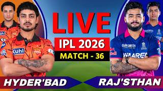 🔴 LIVE: RR vs SRH, IPL 2026, Live Cricket Match Scores, Commentary, Rajasthan vs Hyderabad