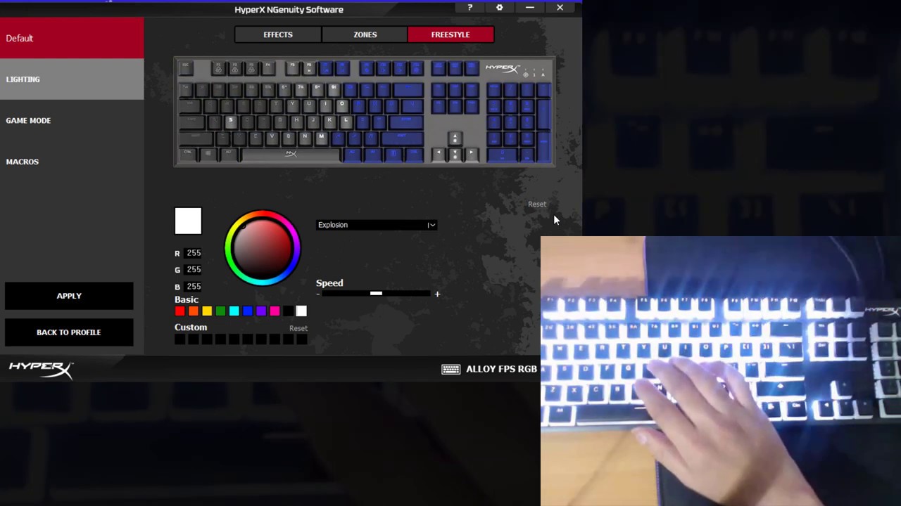 Hyperx ngenuity не видит. HYPERX Alloy Core RGB Ngenuity. Клавиатура РГБ 500 ФПС. HYPERX настройка клавиатуры. HYPERX Ngenuity нет макросов.