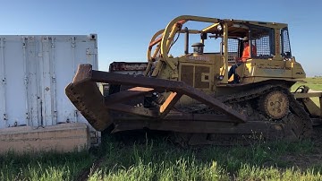 Mach1Machinery.com-1987 Caterpillar D6H Dozer W/Slope Board Video