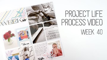 Project Life 2021 Process Video // Week 40 // Citrus Twist