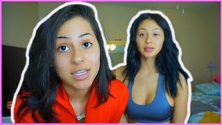 Get Ready With Us: WE SHARED MY MAKEUP