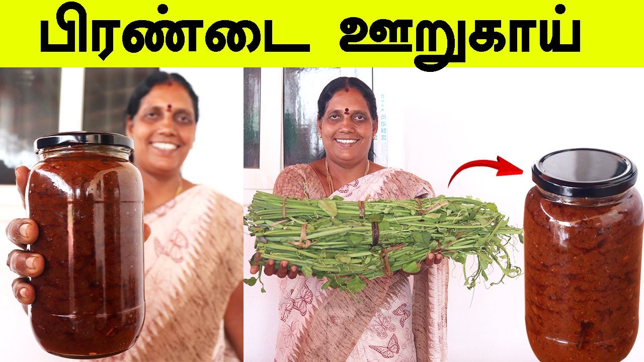 பிரண்டை ஊறுகாய் செய்முறை ரகசியம் | Pirandai Pickle Recipe in Tamil | Pirandai oorugai |FoodieTamizha