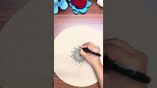 Creating magic, one stroke at a time👩🎨 #art #mandala #mdf #artreels #arttimelapse #drawing