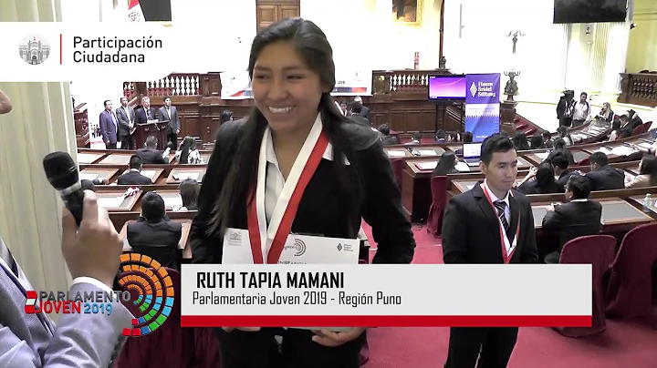 RUTH TAPIA MAMANI, PARLAMENTARIA JOVEN POR PUNO