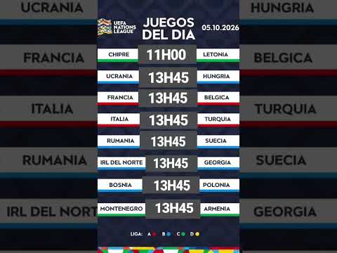 Chi🆚️Leto Ucrania🆚️Hun Fra🆚️Bél Italia🆚️Tur Rum🆚️Sue Irla N🆚️Geo Bos H🆚️Po Mon🆚️Arm #nationsleague
