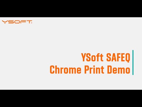 YSoft SAFEQ Chrome Print Extension Demo