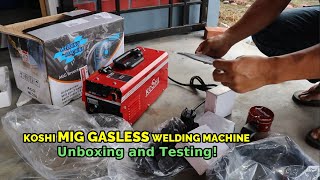 Koshi MIG Gasless Welding Machine: Unboxing and Testing Tutorial