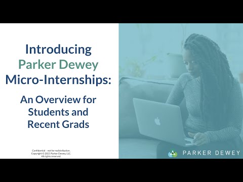 Introducing Parker Dewey Micro-Internships: An Overview for Students and Recent Grads