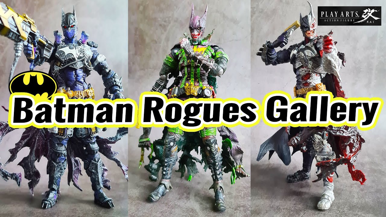 Batman Play Arts Kai | Rogues Gallery | The JOKER  | TWO FACE -  YouTube