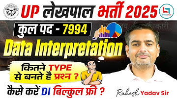UP Lekhpal new vacancy 2025 | Data Interpretation for UP Lekhpal | Maths by Rakesh Yadav Sir #upsssc