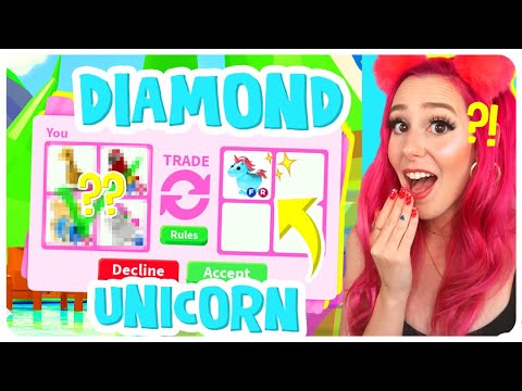Neon Diamond Unicorn Adopt Me
