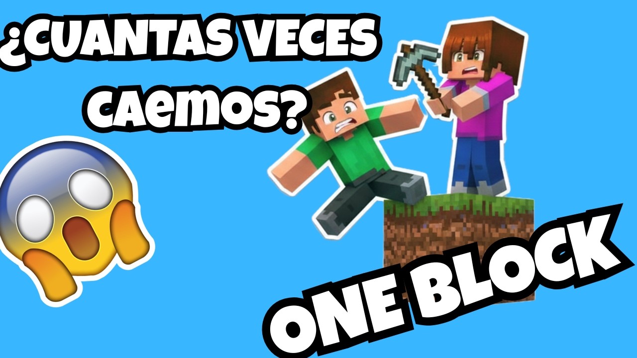 ¿CUÁNTAS VECES CAEREMOS? Minecraft One Block Skyblock