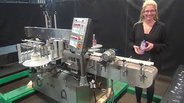 Tronics Front Back and Wrap Stainless Steel Pressure Sensitive Labeler Demonstration