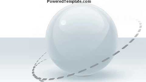 Clean Sphere PowerPoint Template by PoweredTemplate.com