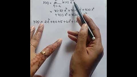 Z transform for finite duration sequence