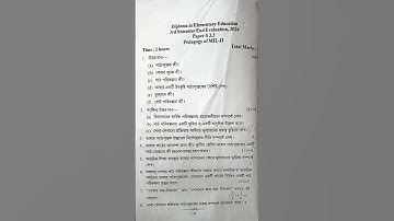 #D.el.ed 3rd sem end evaluation 2024 #papers3.3 #darrangdiet #deled #rb
