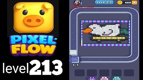 Pixel Flow level 213 Walkthrough Solution