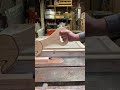 A push stick that I made with a reminder why I should use it #woodworkingtips #woodworking