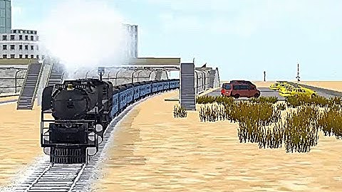 Train Sim - Desert Using Union Pacific Challenger - Simulasi Kereta Api