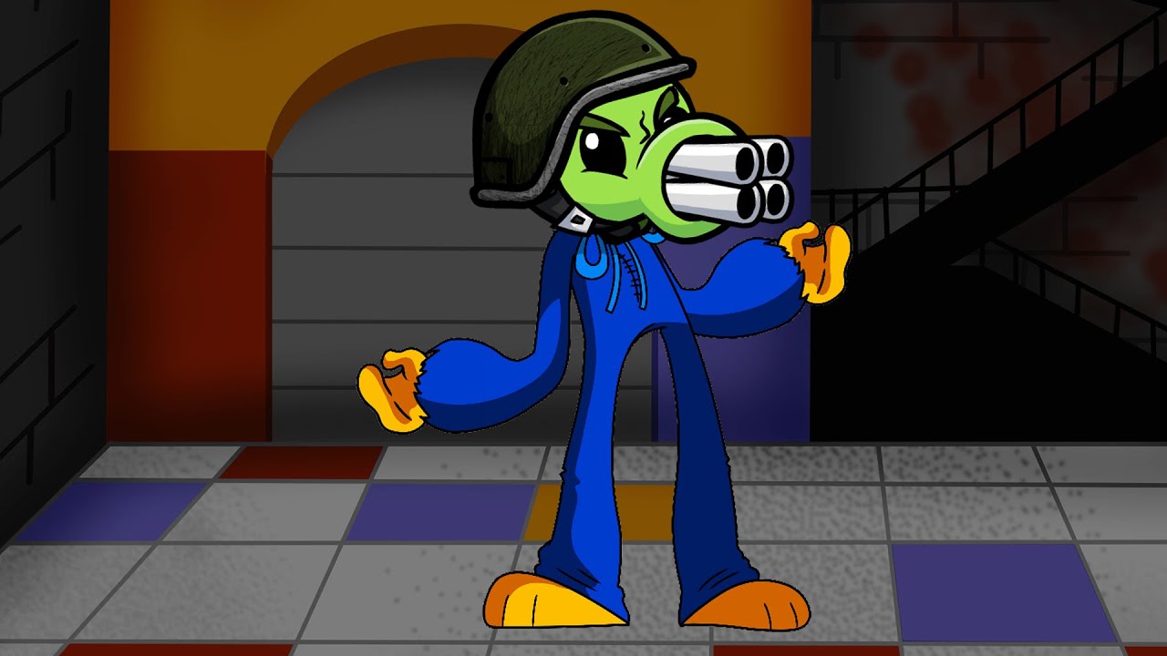 FNF Playtime But Gatling Peashooter Sing It (Huggy Wuggy Vs Peashooter Sings Playtime)Playtime Cover