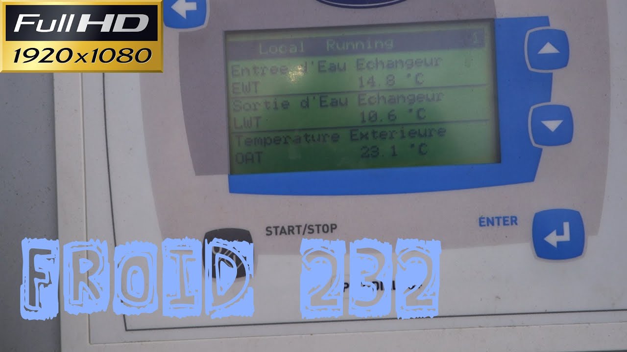 Froid232-GEG-L'évolution d'un cycle du groupe d'eau glacée 30RBS Carrier sur le Pro Dialog +